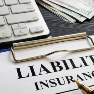 liability insurance on clipboard