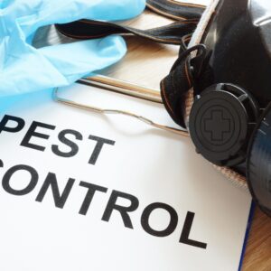 pest control forms and mask